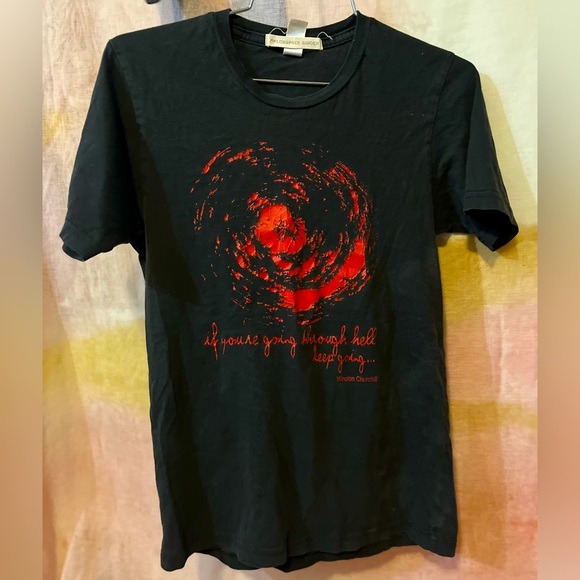 “If you’re going thru hell,keep going”Graphic Tee by PHILOSOPHER GARDEN🌵Small - Picture 1 of 5